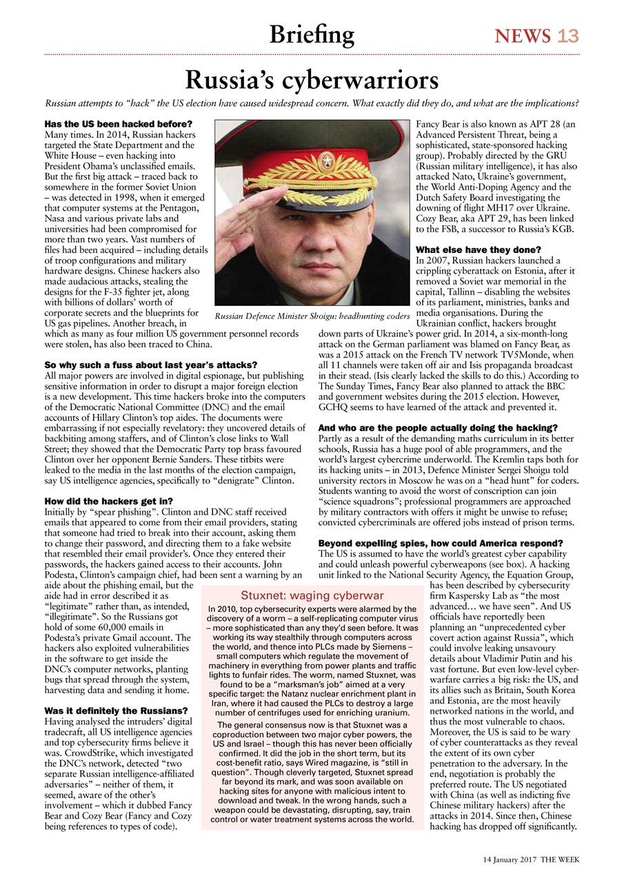 The Week Preview Pages