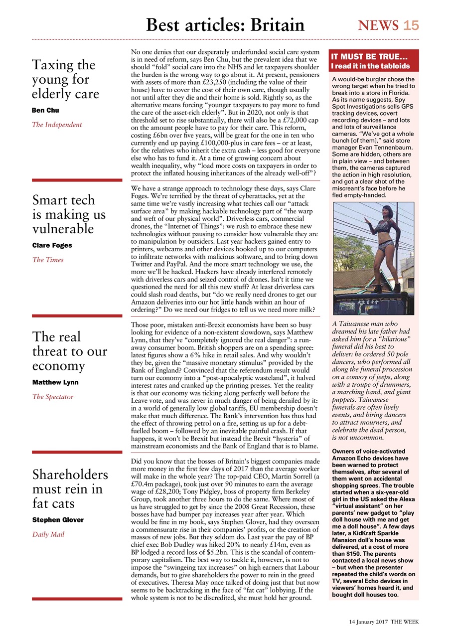 The Week Preview Pages