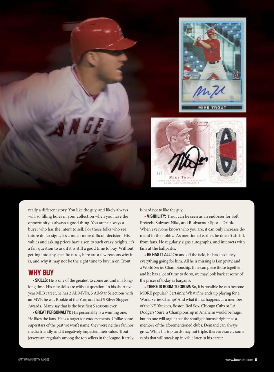 Beckett Baseball Magazine Preview Pages