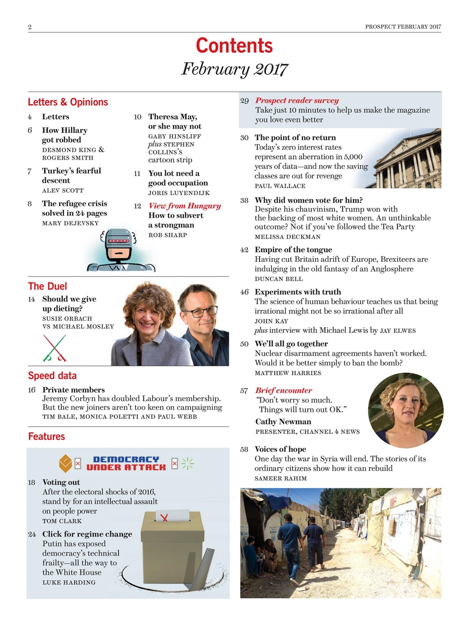 Prospect Magazine Preview Pages