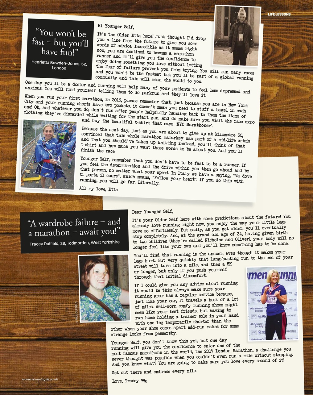 Women’s Running Preview Pages