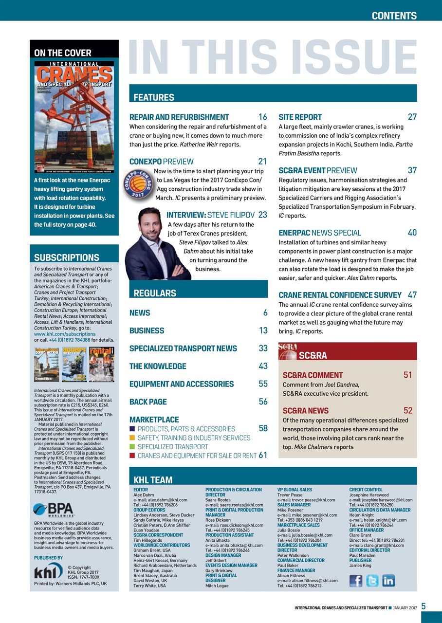 Int. Cranes and Specialized Transp Preview Pages