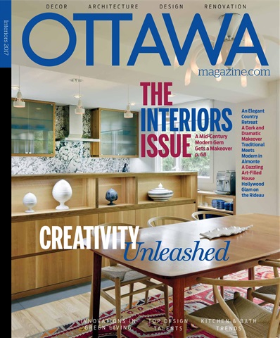 Ottawa Magazine issue Interiors 2017