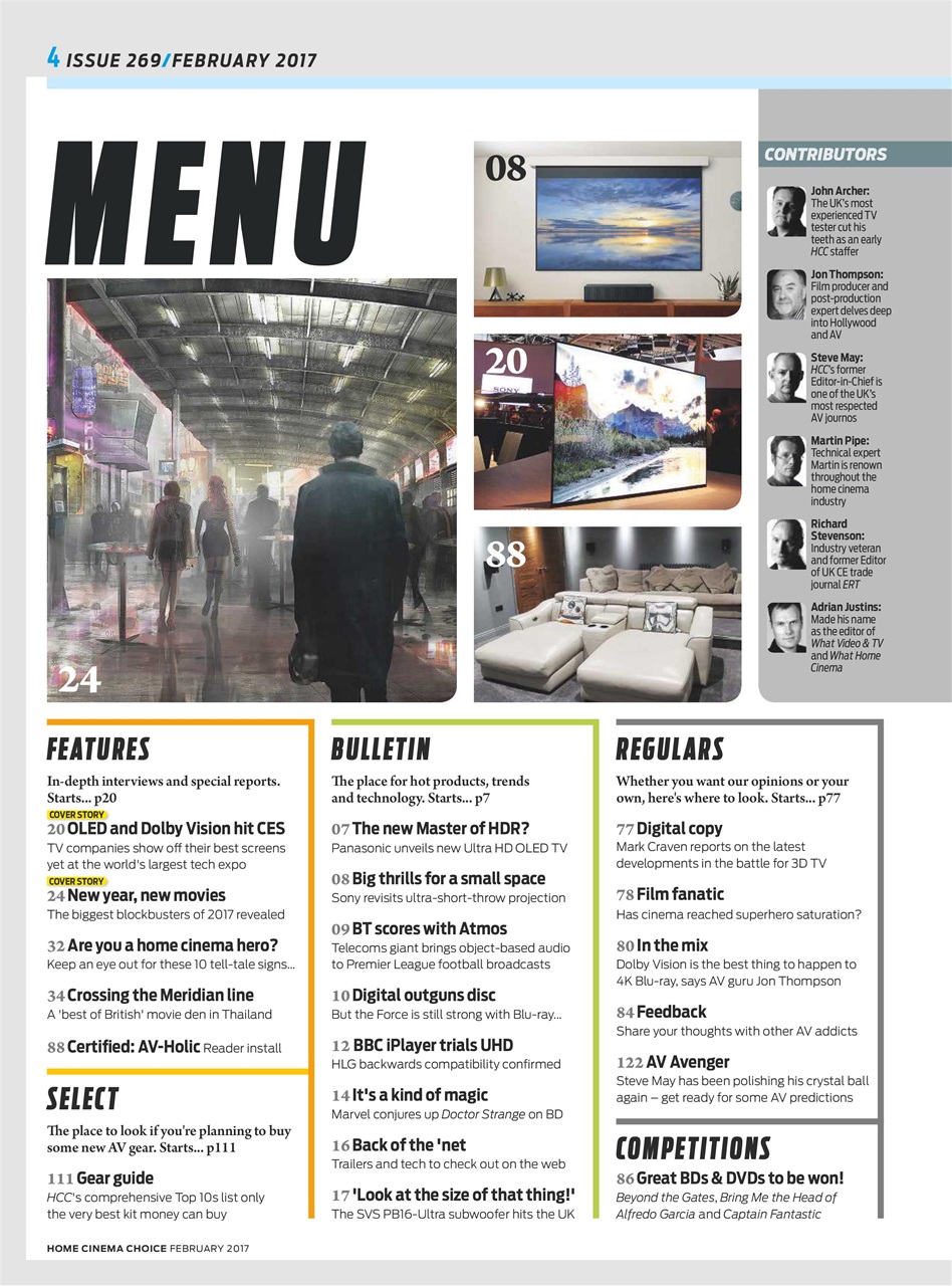 Home Cinema Choice Preview Pages