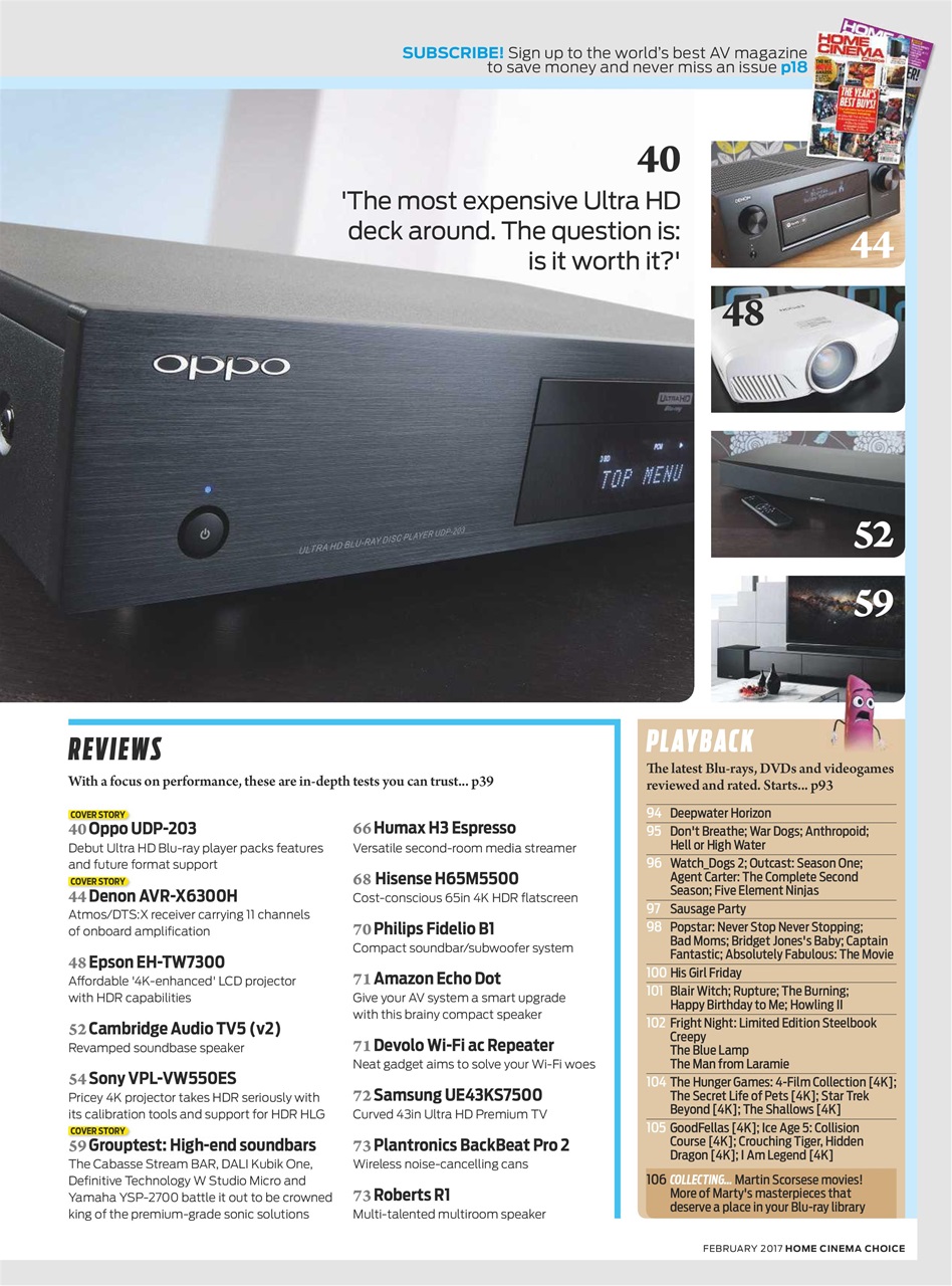 Home Cinema Choice Preview Pages