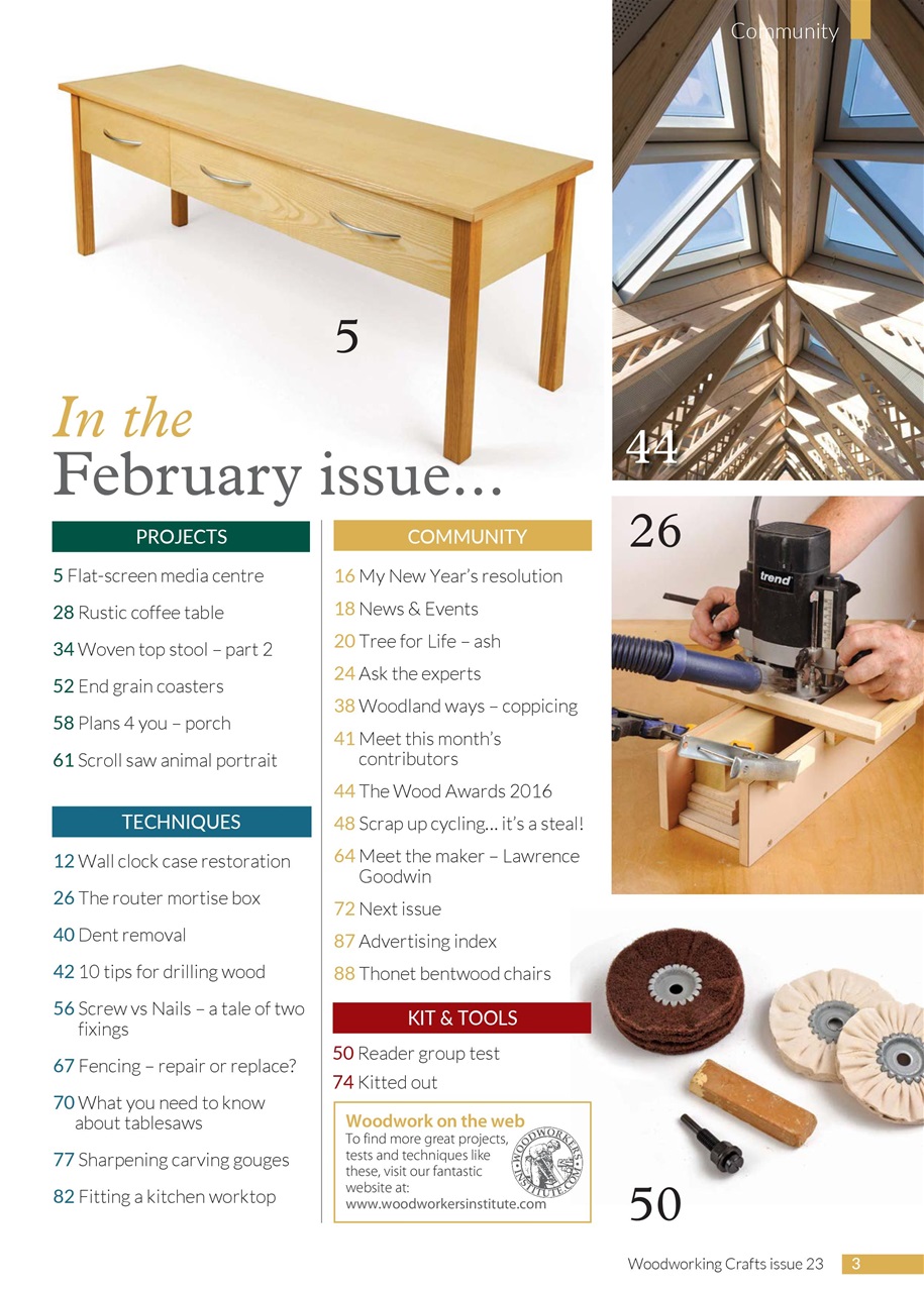 Woodworking Crafts Magazine Preview Pages