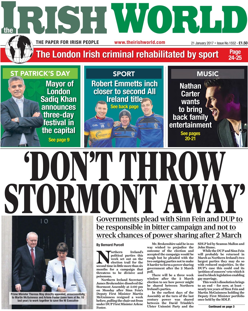 Irish World Preview Pages