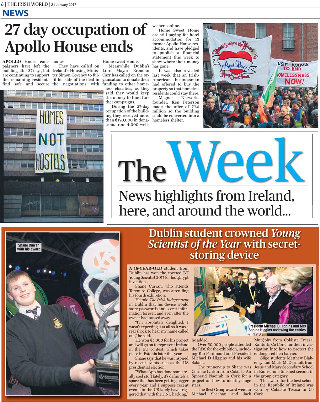 Irish World Preview Pages