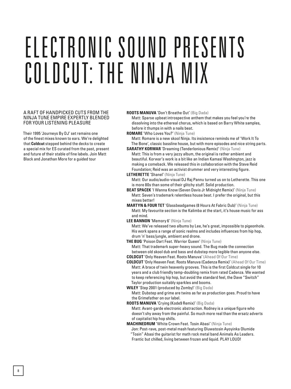 Electronic Sound Preview Pages