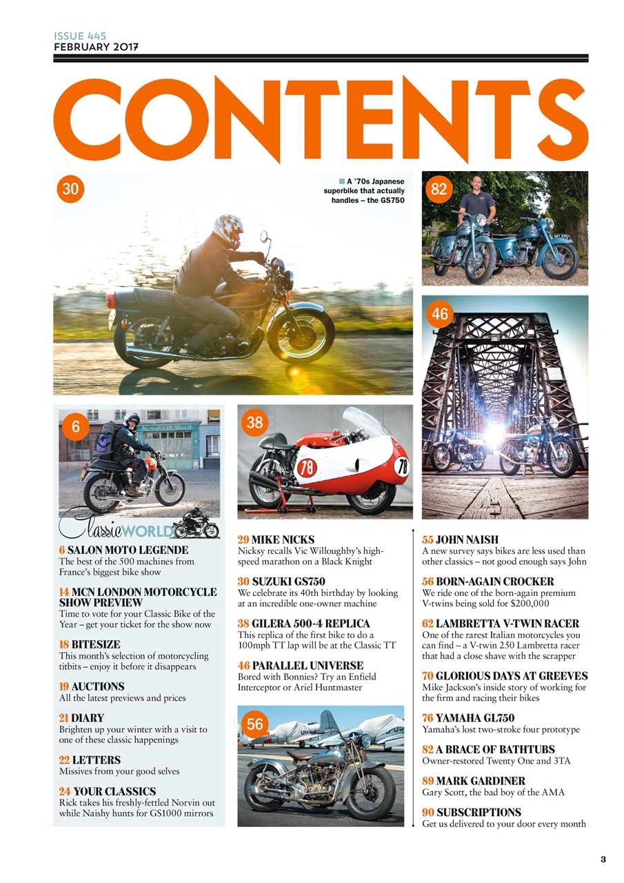 Classic Bike Preview Pages