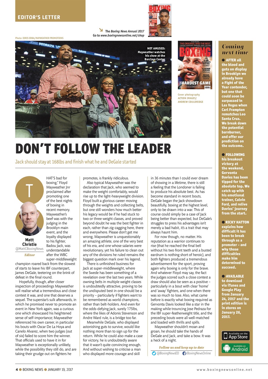 Boxing News Preview Pages