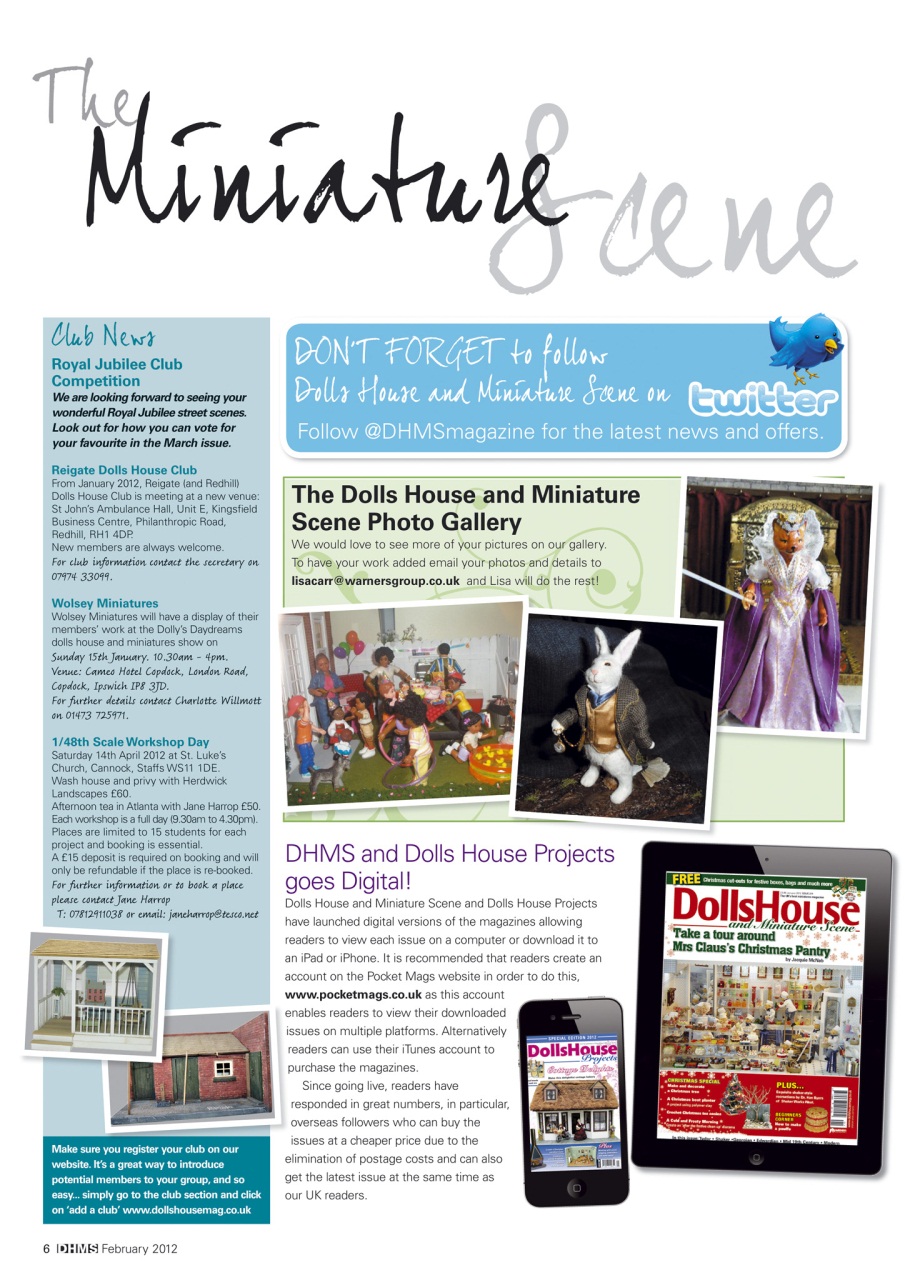 Dolls House and Miniature Scene Preview Pages