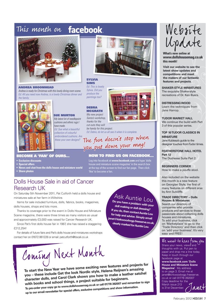 Dolls House and Miniature Scene Preview Pages