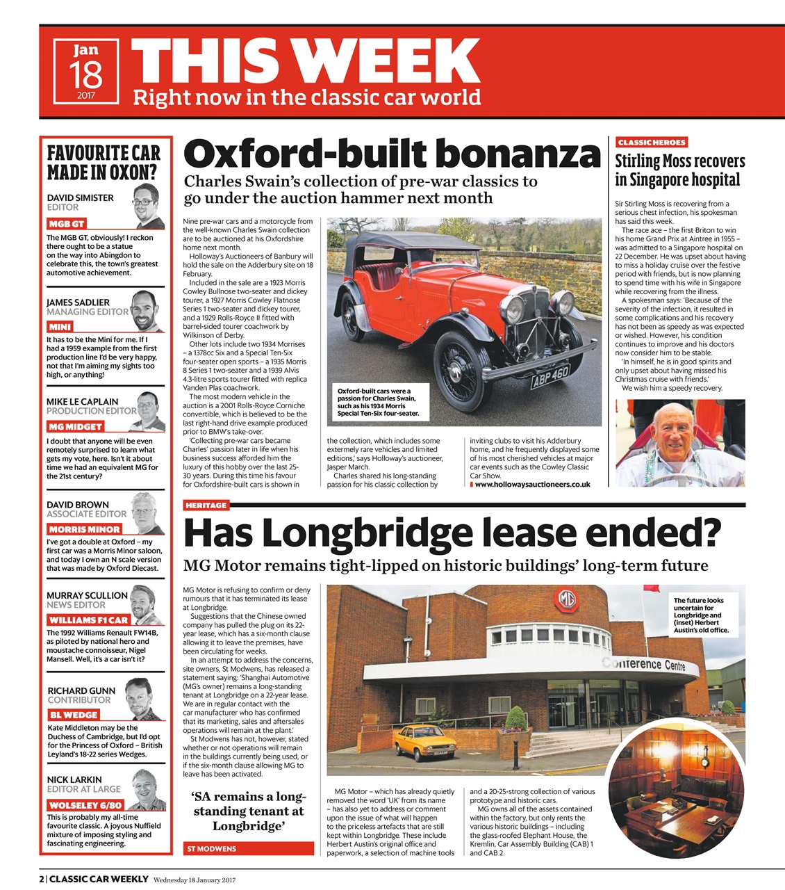 Classic Car Weekly Preview Pages