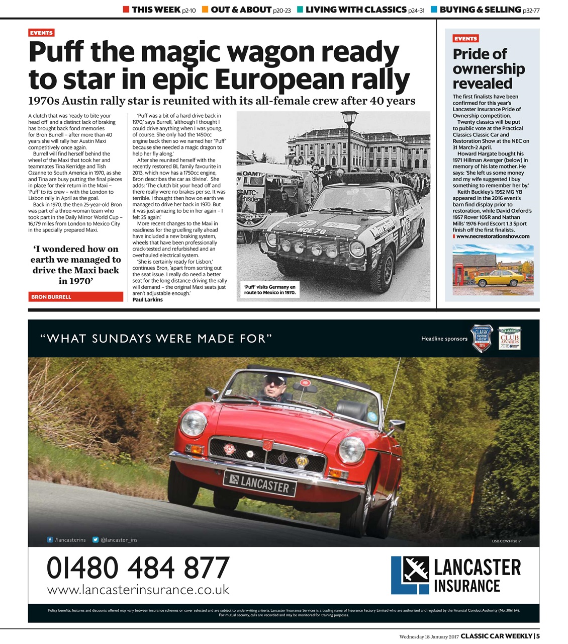 Classic Car Weekly Preview Pages