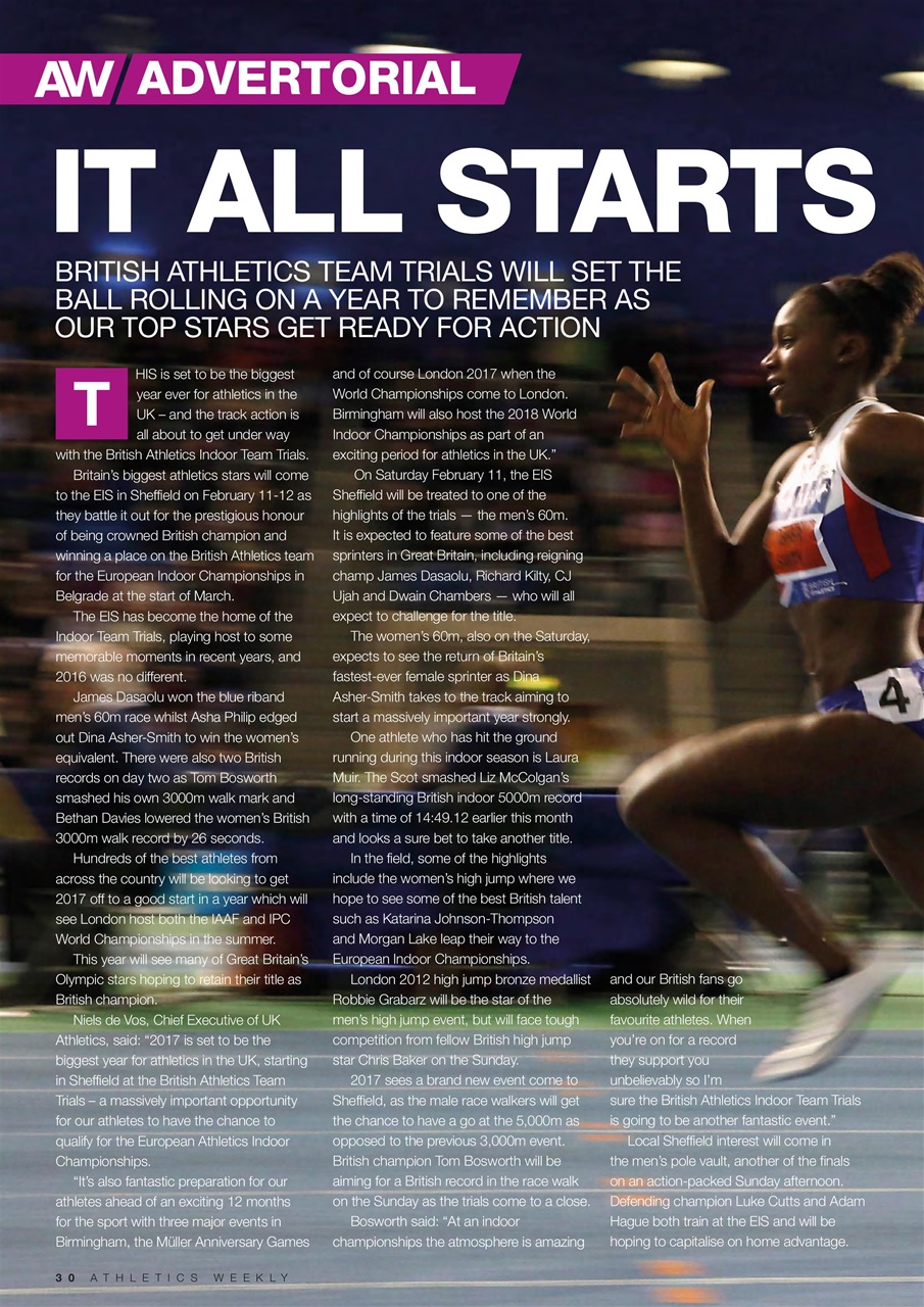 AW – Athletics Weekly Magazine Preview Pages