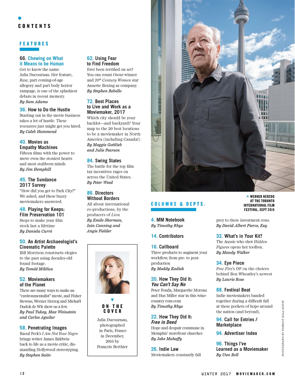 MovieMaker Magazine Preview Pages