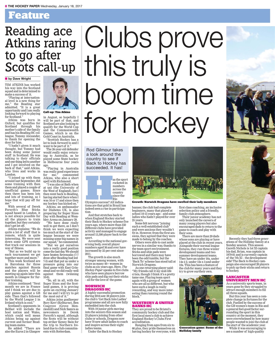 The Hockey Paper Preview Pages