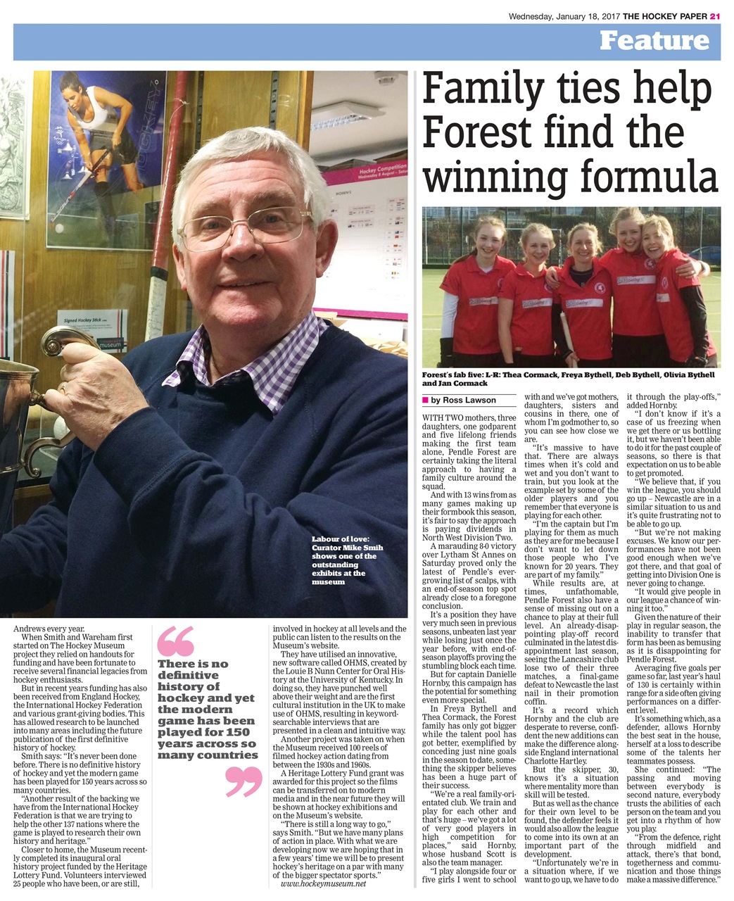 The Hockey Paper Preview Pages