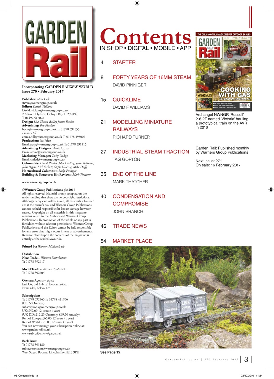 Garden Rail Preview Pages