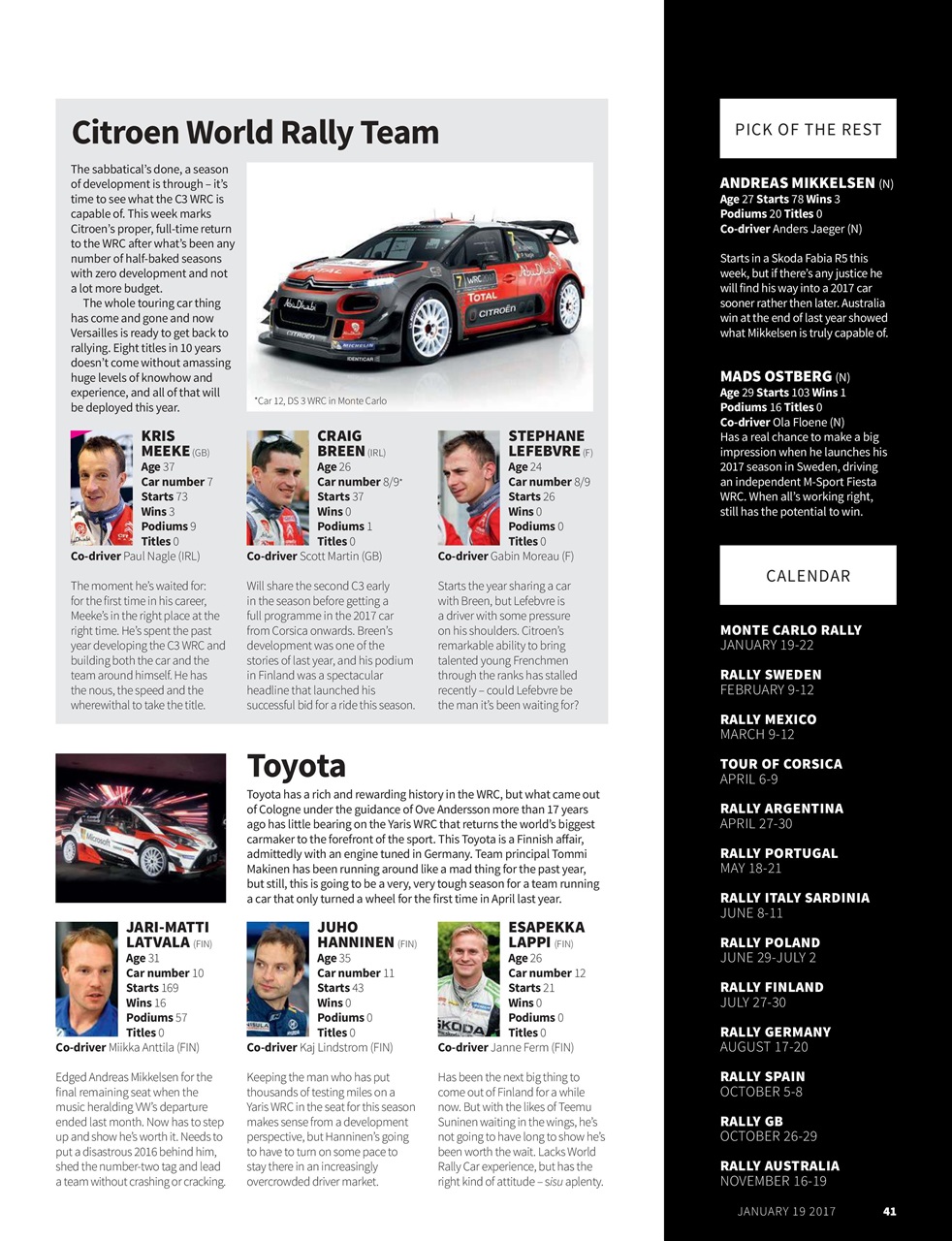 Autosport Preview Pages