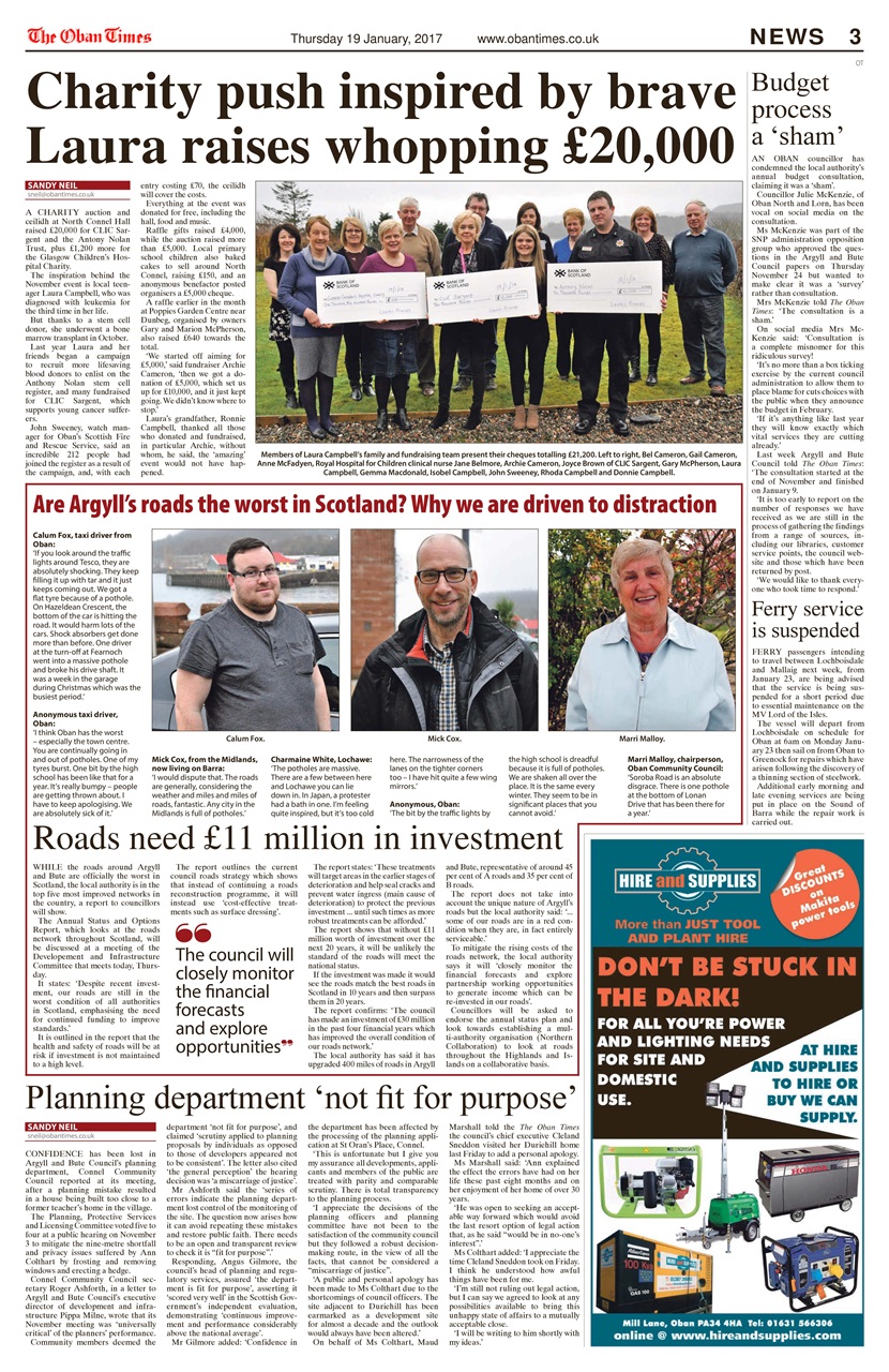 The Oban Times & Lochaber Times Preview Pages