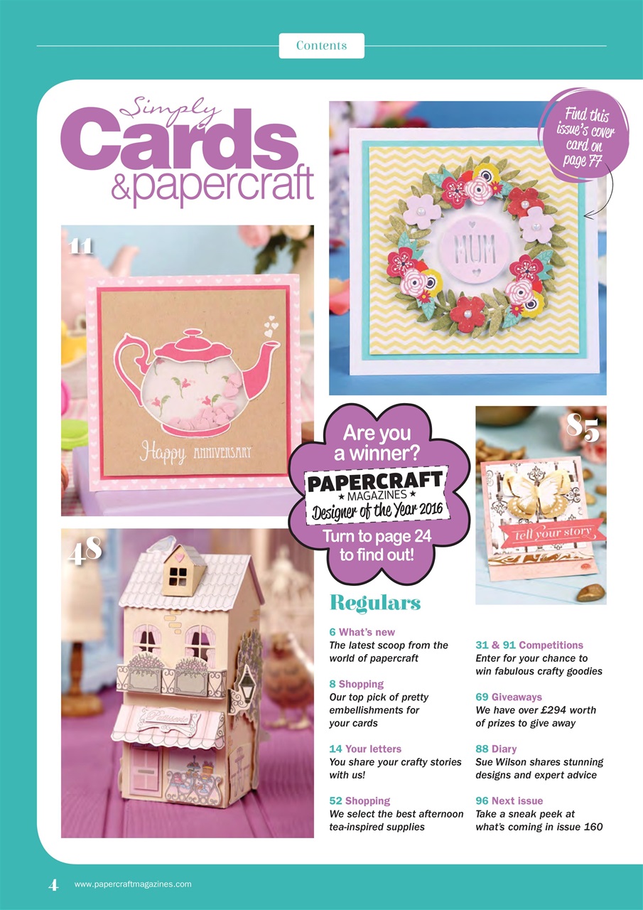 Simply Cards & Papercraft Preview Pages
