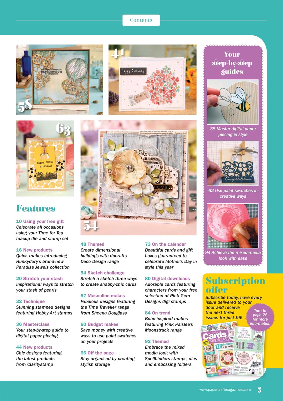 Simply Cards & Papercraft Preview Pages