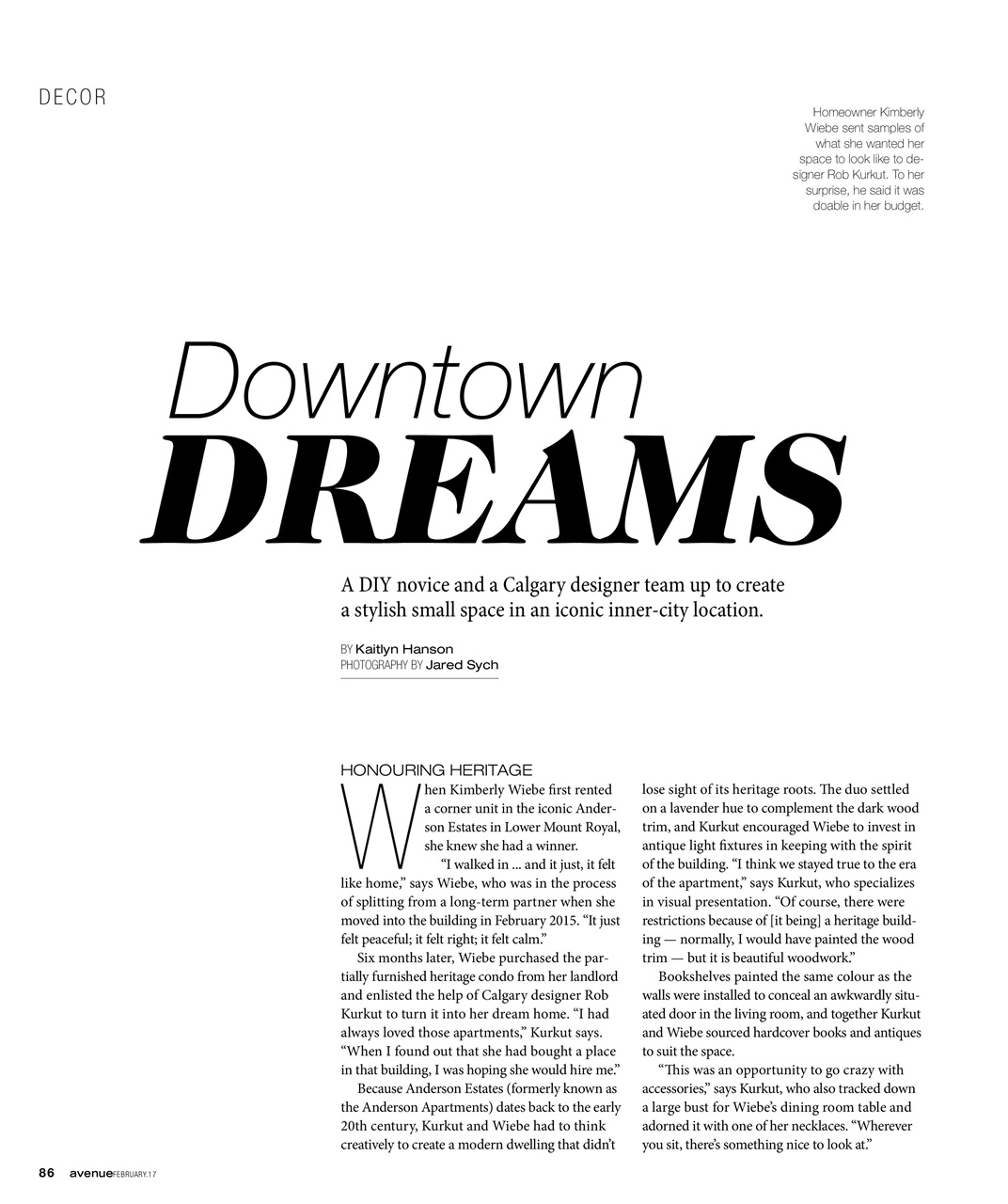 Avenue Calgary Preview Pages