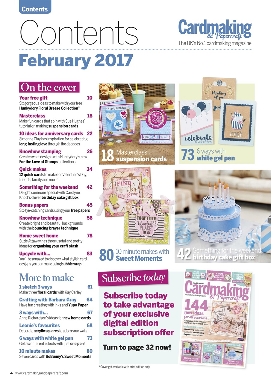 Cardmaking & Papercraft Preview Pages