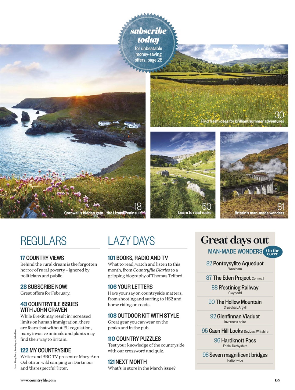 BBC Countryfile Magazine Preview Pages