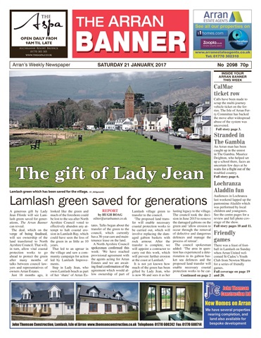 Arran Banner issue 21st January 2017