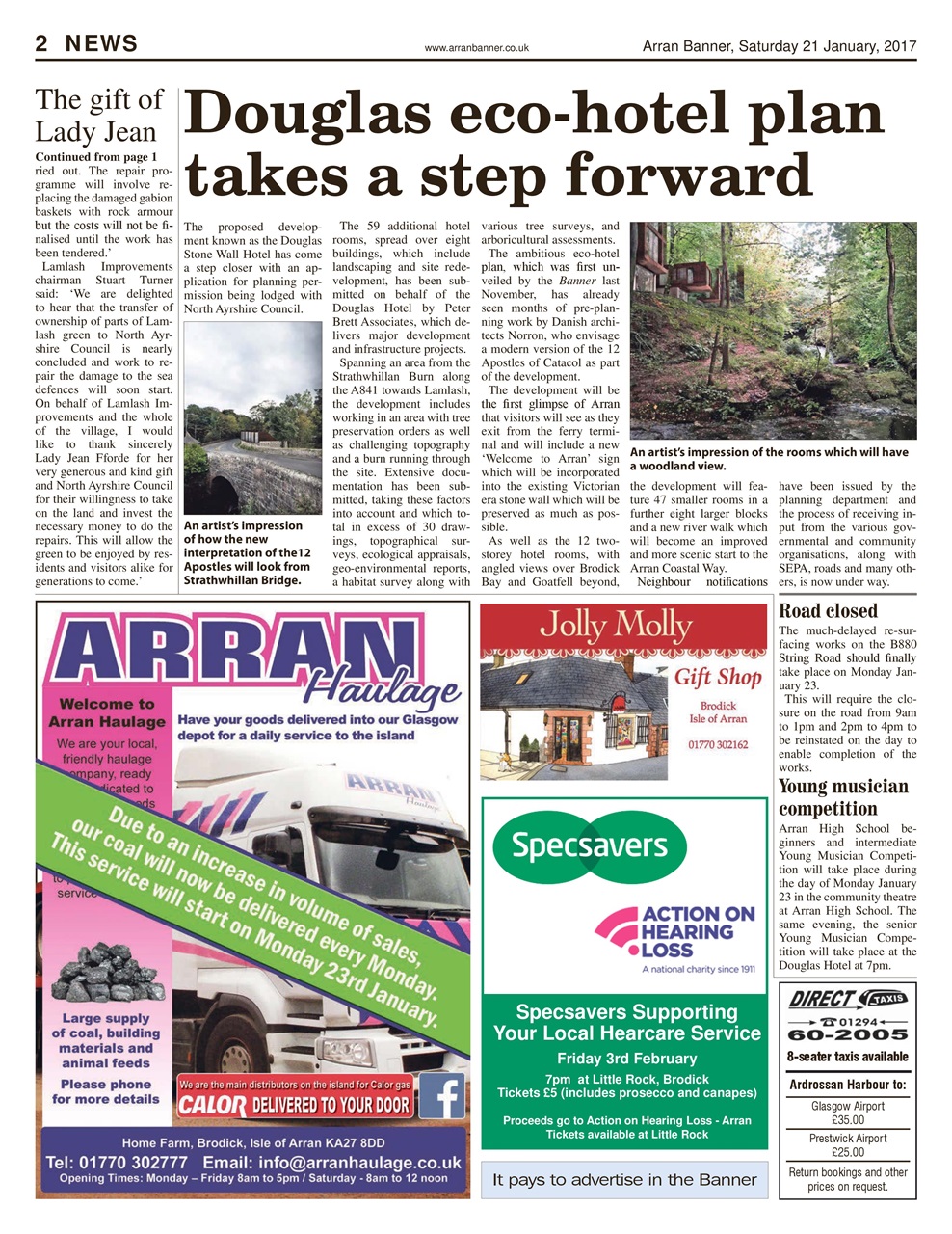 Arran Banner Preview Pages