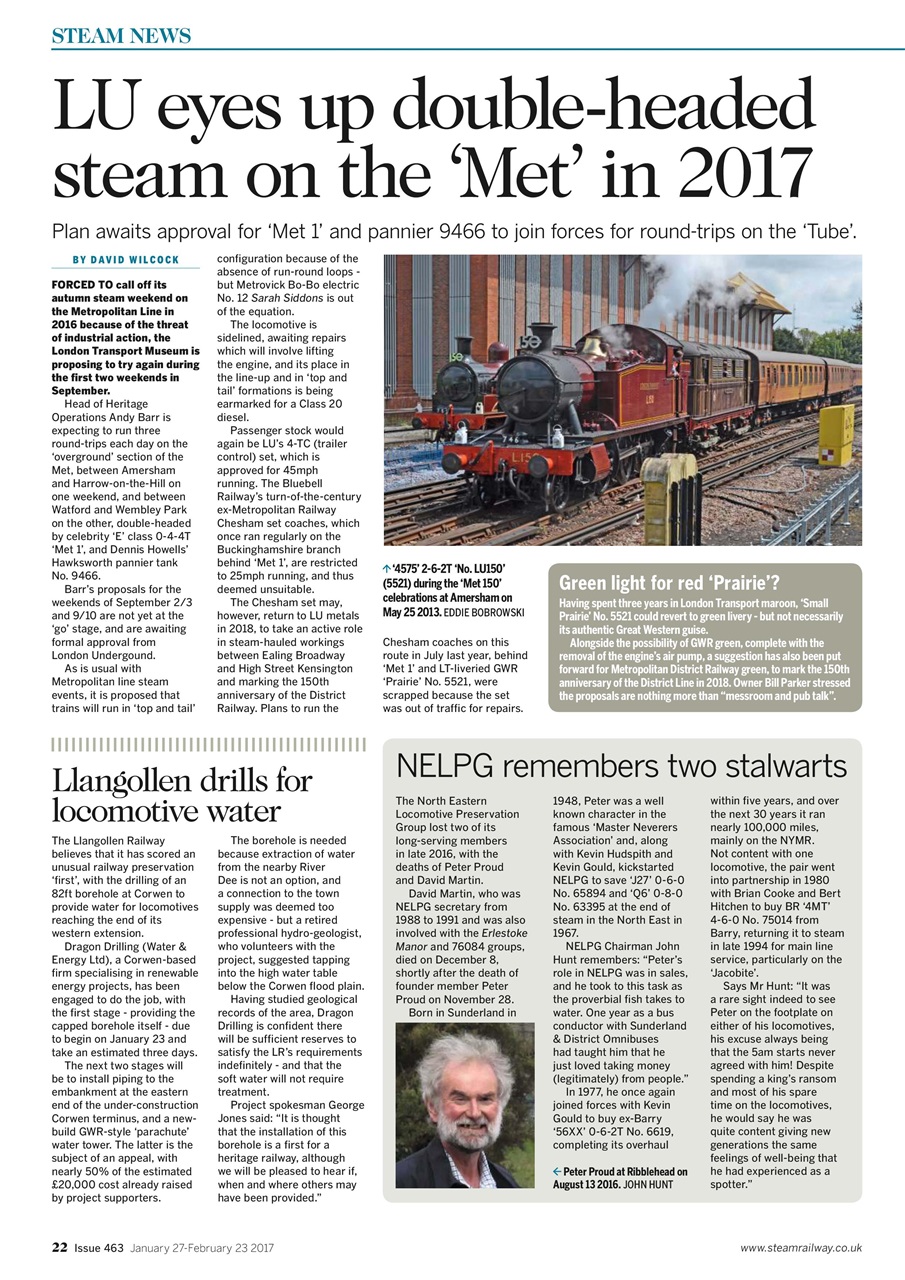 Steam Railway Preview Pages