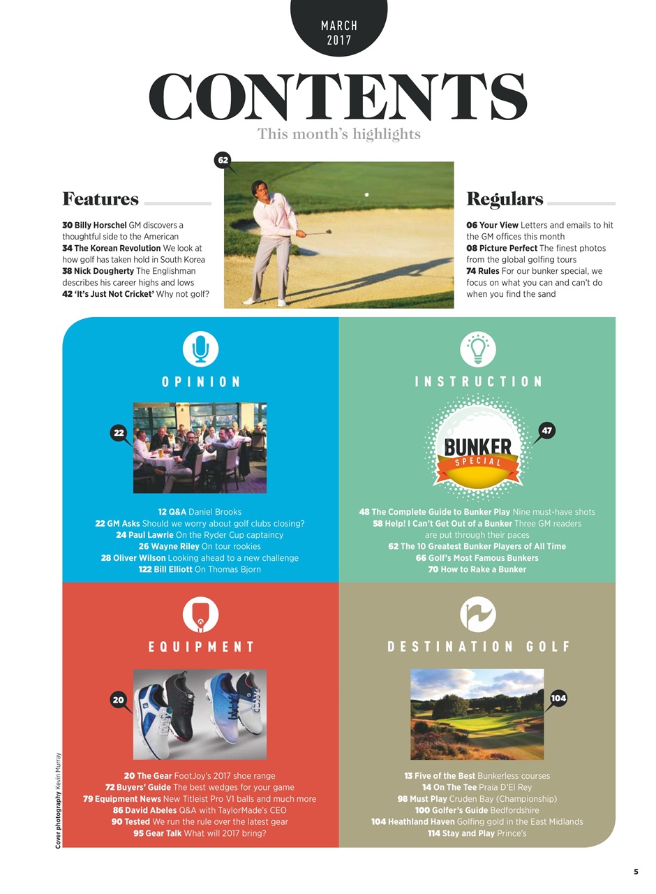 Golf Monthly Preview Pages