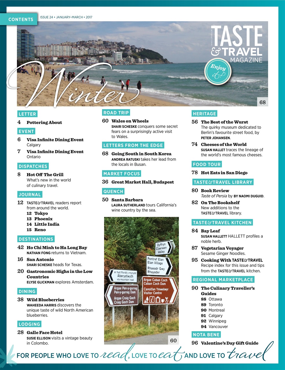 Taste & Travel International Preview Pages