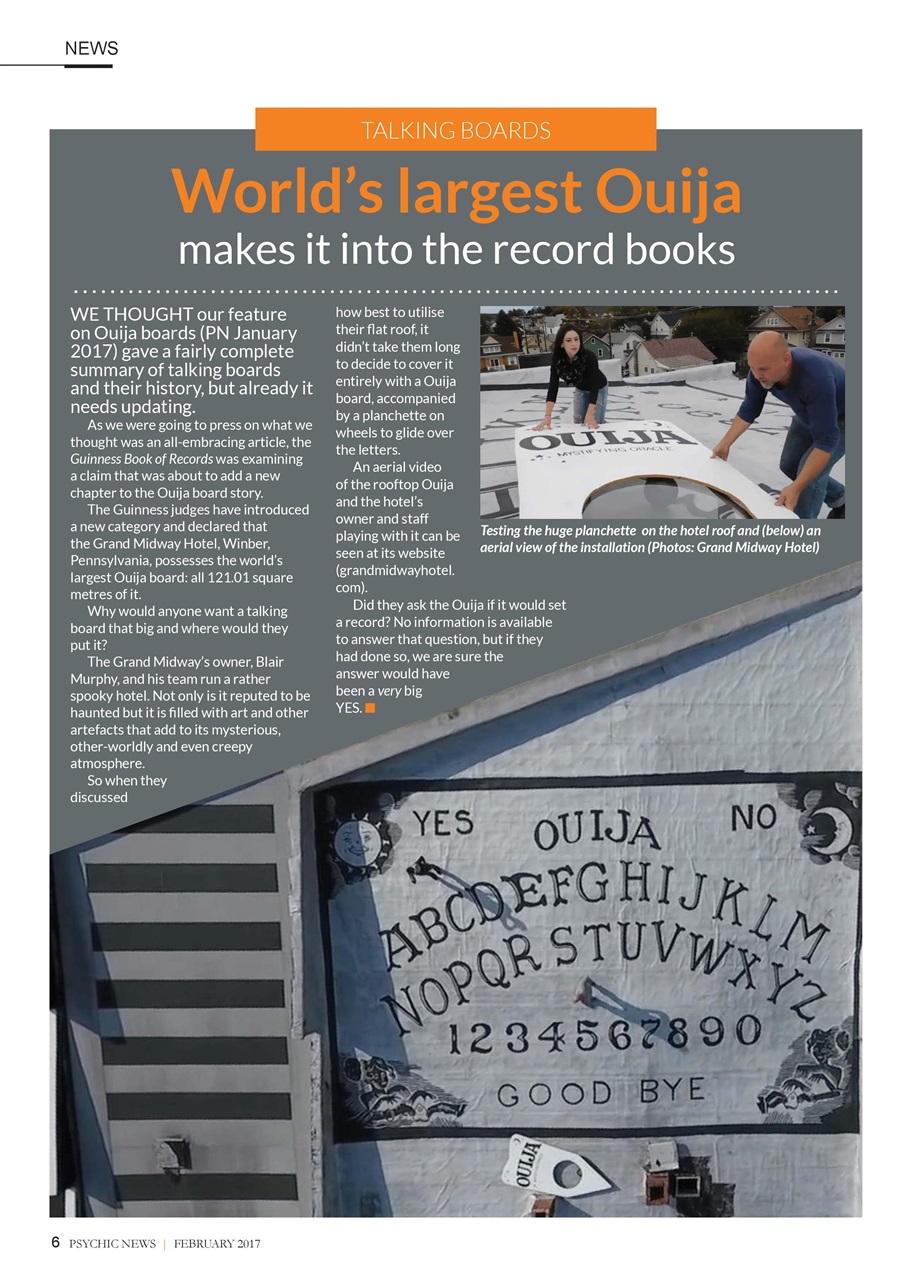 Psychic News Preview Pages