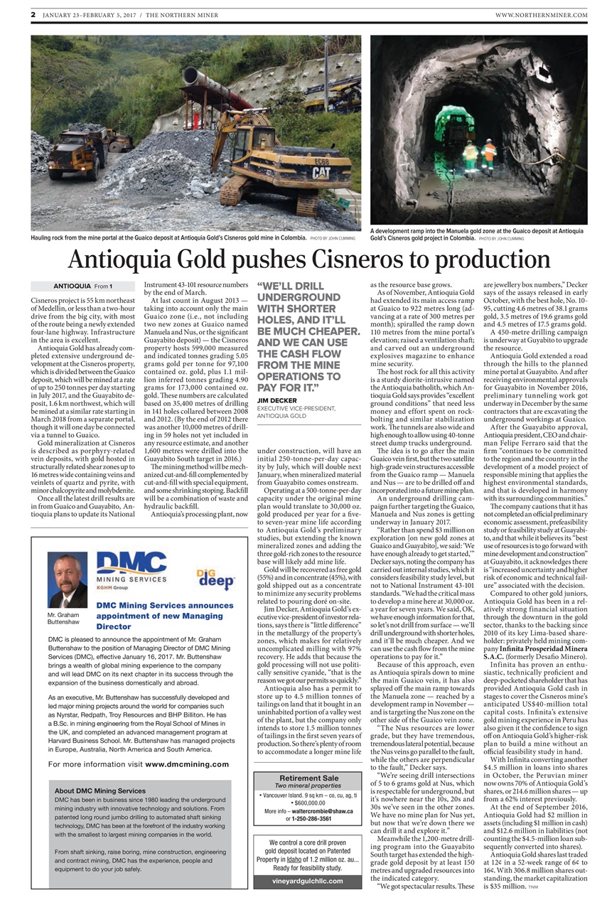 The Northern Miner Preview Pages