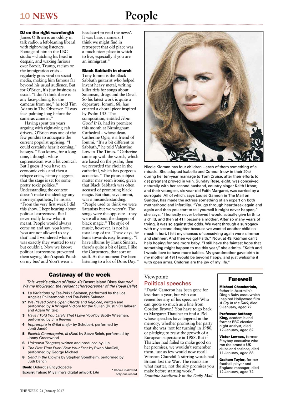 The Week Preview Pages