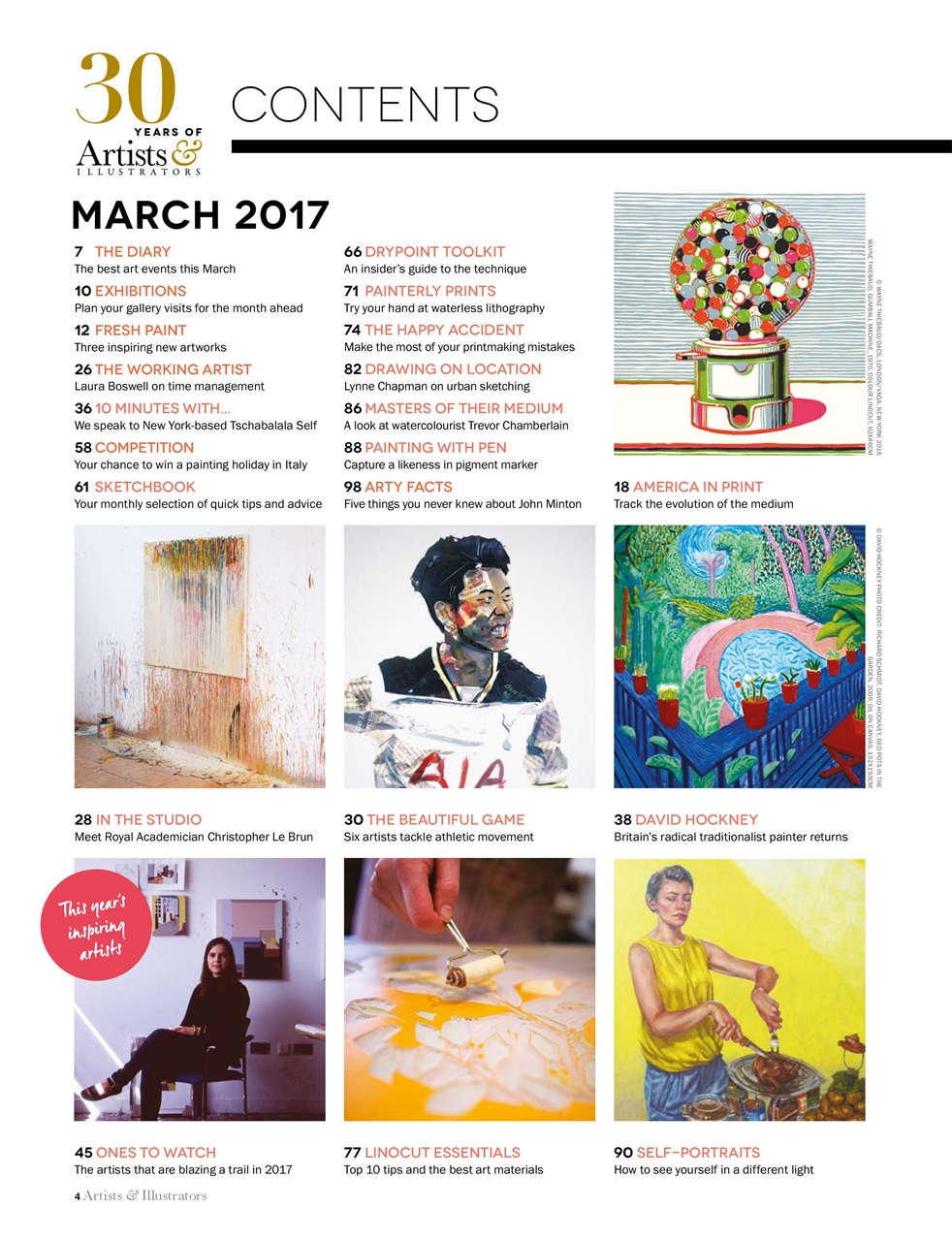 Artists & Illustrators Preview Pages