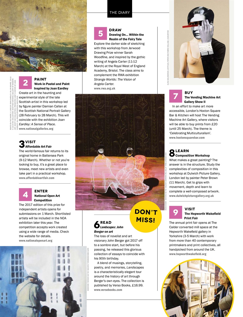 Artists & Illustrators Preview Pages