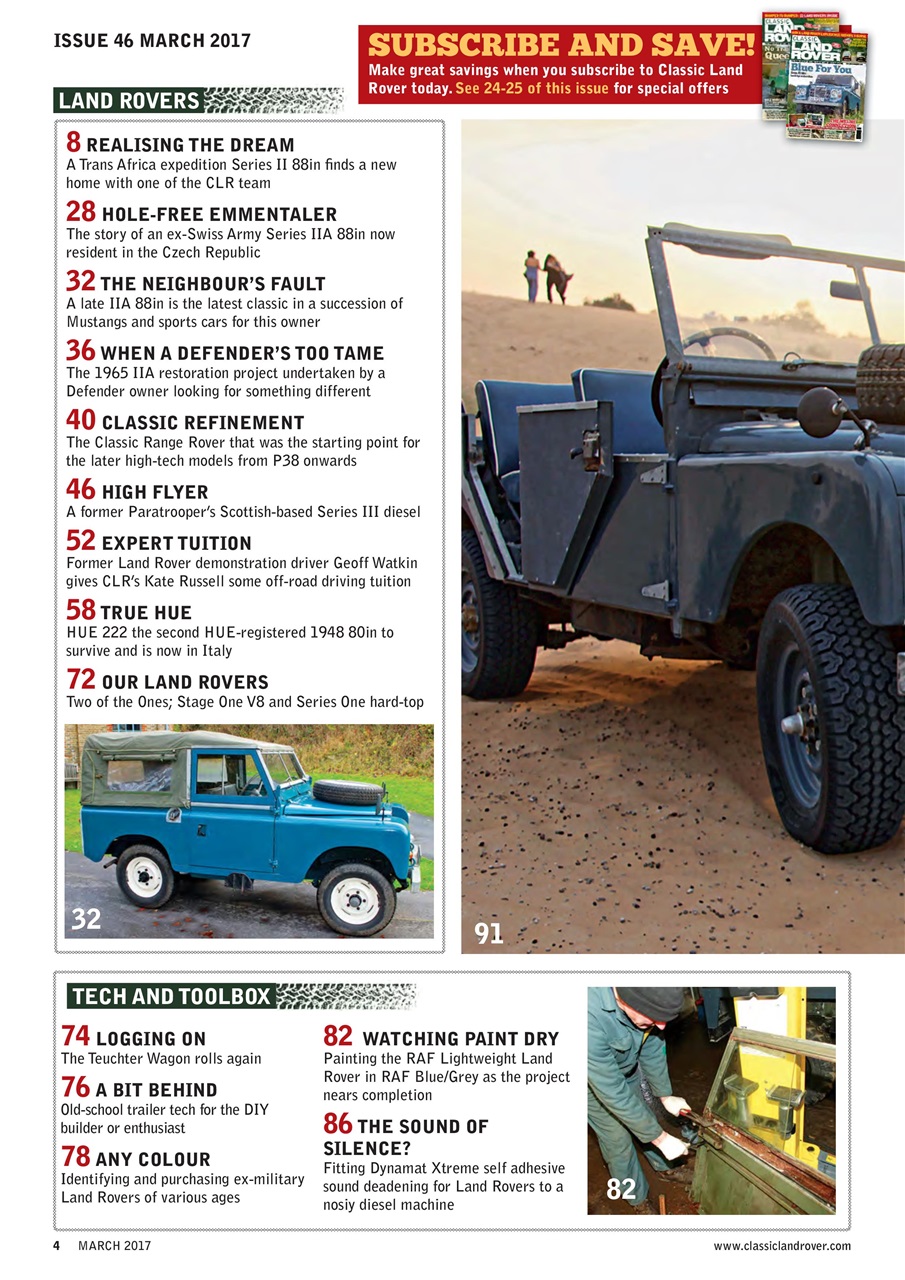 Classic Land Rover Magazine Preview Pages
