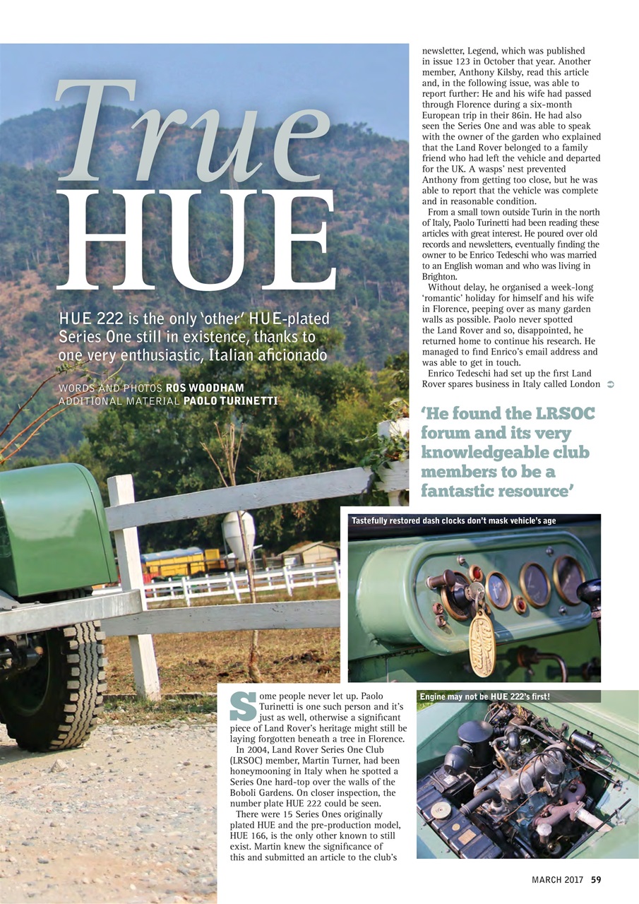 Classic Land Rover Magazine Preview Pages
