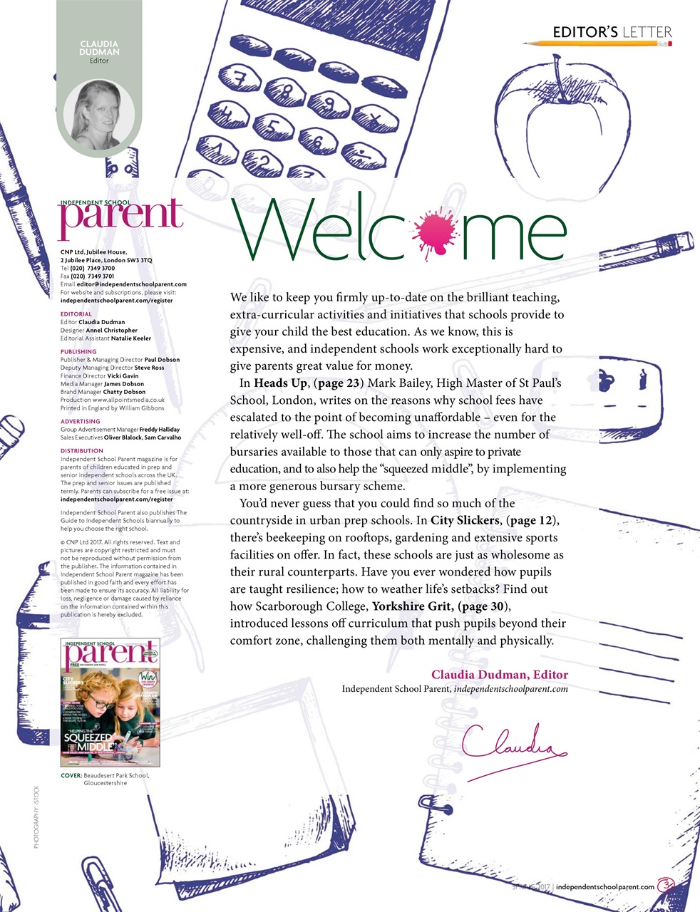 Independent School Parent Preview Pages