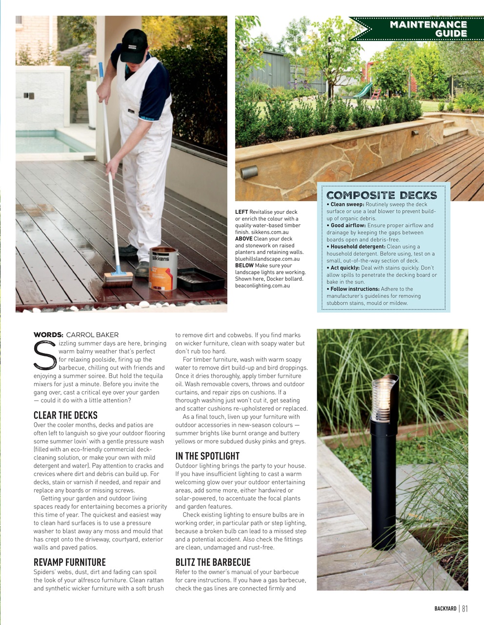Backyard & Outdoor Living Preview Pages