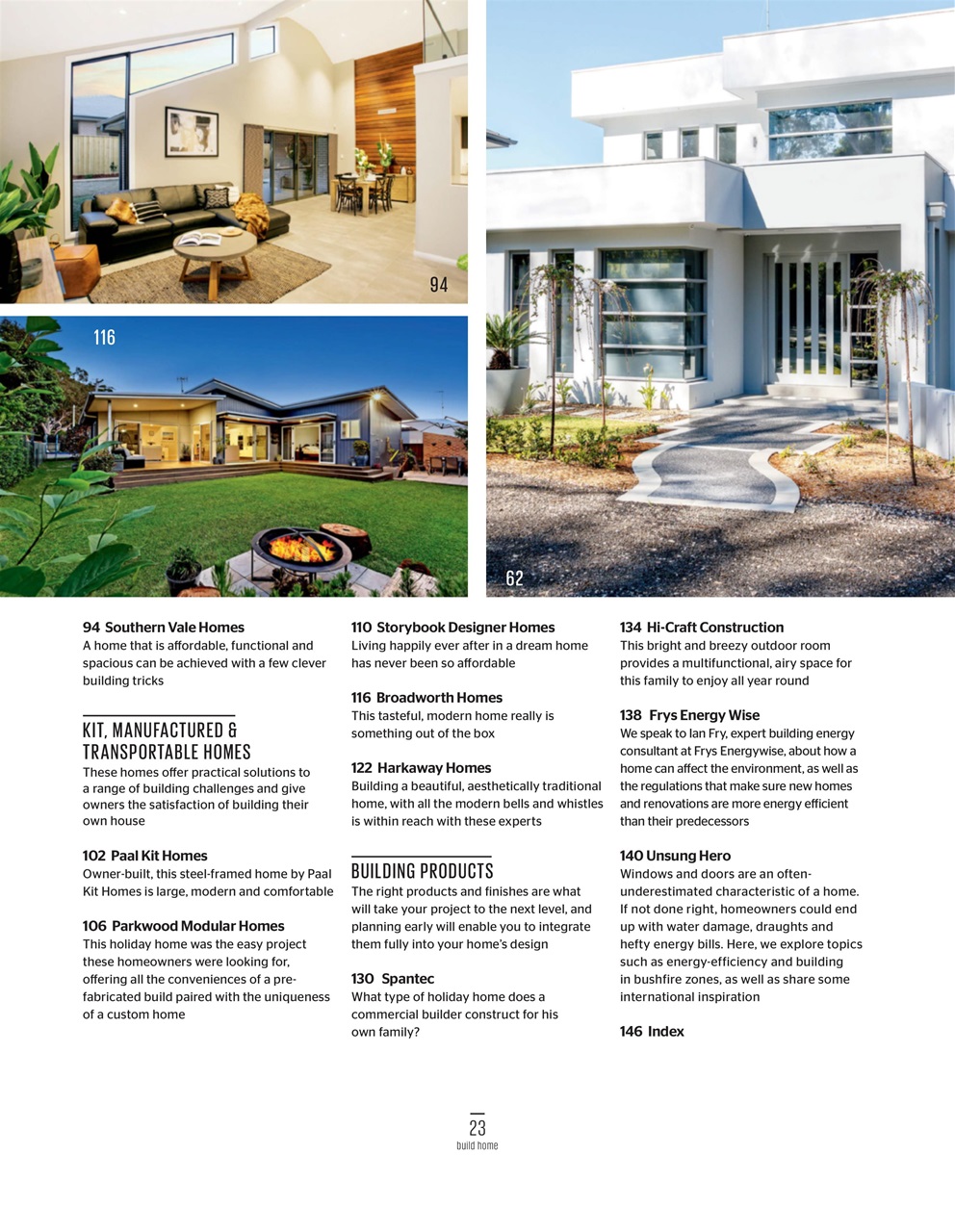 Build Home Preview Pages