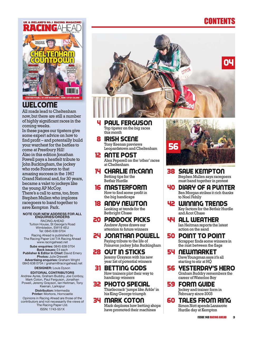 Racing Ahead Preview Pages