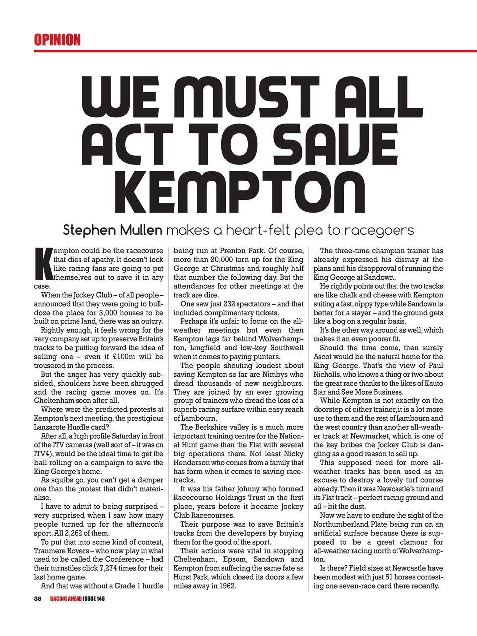 Racing Ahead Preview Pages