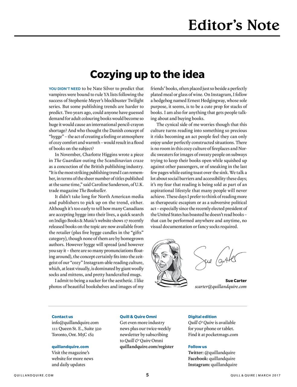 Quill & Quire Preview Pages