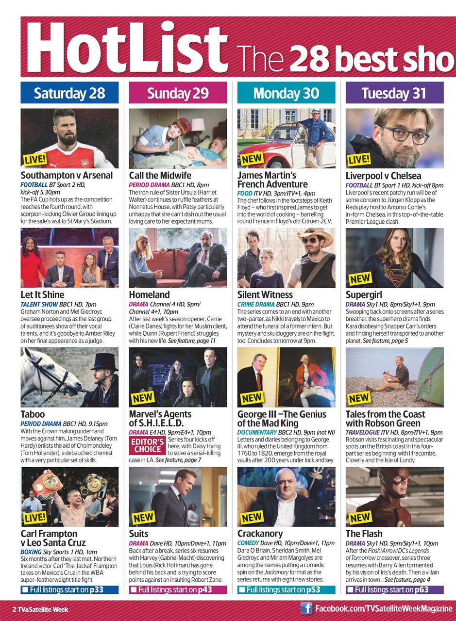 TV & Satellite Week Preview Pages
